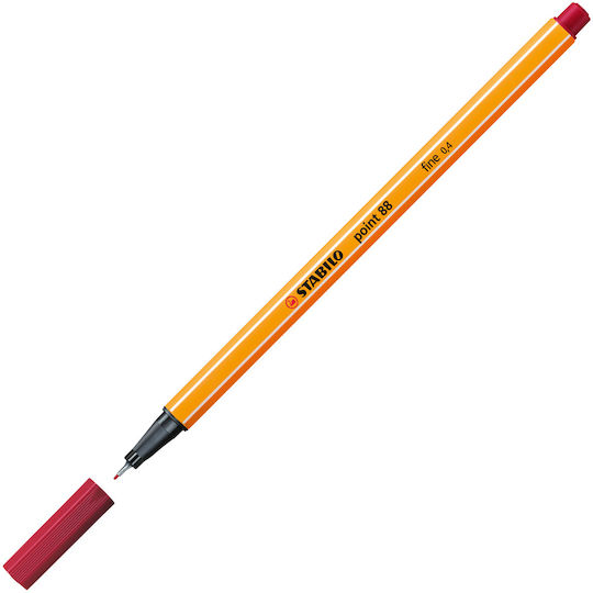 Stabilo Μαρκαδόροι Deep Red (88-50) Σετ 10τμχ