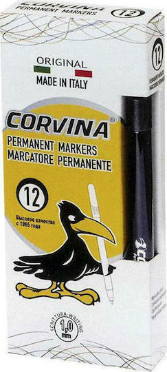 Carioca Corvina Ανεξίτηλος Μαρκαδόρος Μπλε 1mm (Διάφορα Χρώματα)