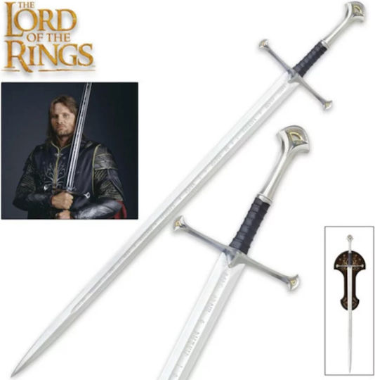 United Cutlery Lord of the Rings Anduril of King Elessar Replica Item Length 134cm in Scale 1:1