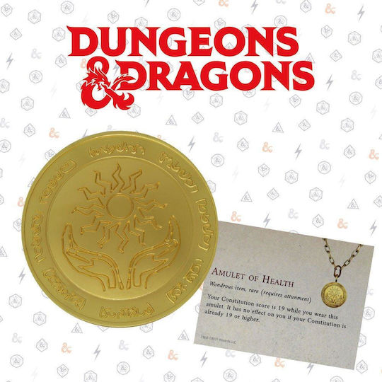 Dungeons&Dragons 24k златен платинен медальон