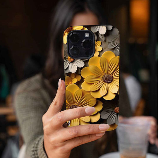 Sonique 3D Flower Series калъф за Samsung Galaxy Z Fold 6 Жълт