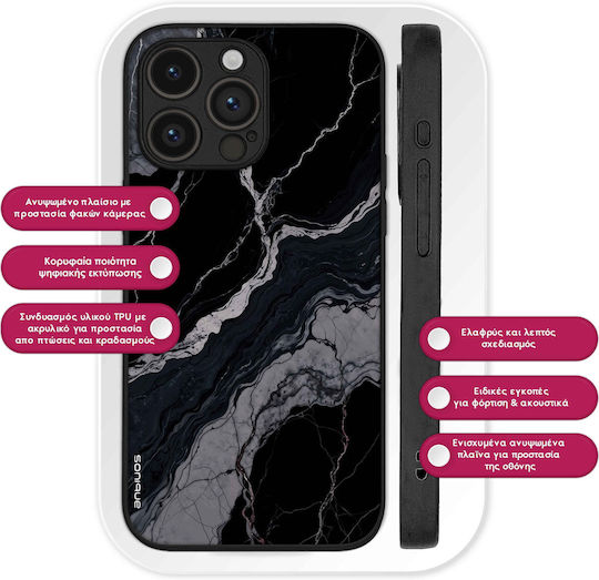 Калъф Sonique Marble Series за Samsung Galaxy Z Fold 6 Черен 02