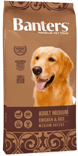 Banters Adult Medium 3kg Dry Food for Adult Medium Breed Dogs with Chicken and Rice