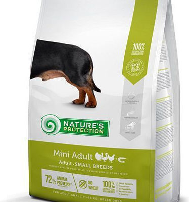 Nature's Protection 7.5kg Trockenfutter für erwachsene Hunde kleiner Rassen mit Huhn, Fleisch, Geflügel und Reis