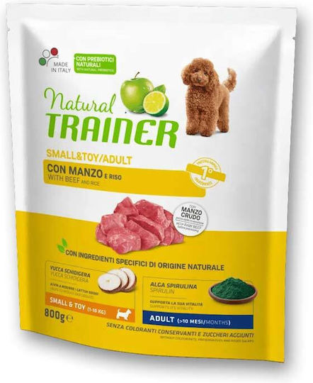 Natural Trainer 0.8kg Dry Food for Adult Small Breed Dogs with Beef, Meat, Chicken and Tuna