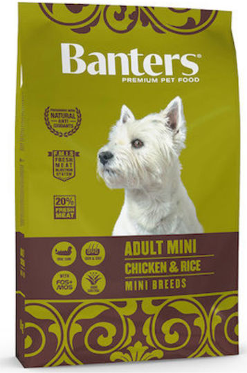Banters Adult Mini 8kg Dry Food for Adult Small Breed Dogs with Chicken and Rice