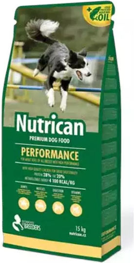 Nutrican Performance 15kg Trockenfutter für erwachsene Hunde mit Huhn