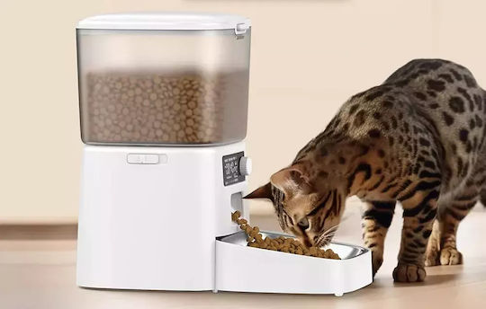 Oneisall Pro Automatic Feeder for Dog & Cat 16.75cm in White Color