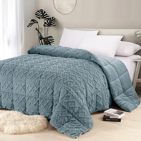 Melinen Комбинирано одеяло с Пълнеж Hollowfiber Куинсайз 220x240бр Петрол 750 г/м²Gsm