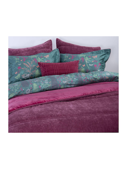Nef-Nef Homeware Bettbezug Großes Doppelbett 220x240cm Paradise Rosa 180 GSMGsm