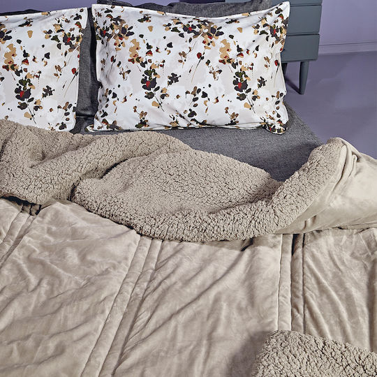 Kentia Комбинирано одеяло Куинсайз 220x240бр Notturno Бежов 730 г/м²Gsm