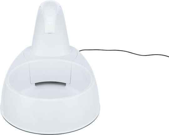 Trixie Automatic Plastic Waterer / Fountain for Dog & Cat 2.5lt 35cm in White Color