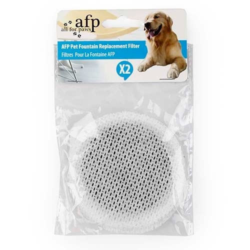 All For Paws Ersatzfilter für Springbrunnen 3L 11x1x1cm 2 Stück Ersatzfilter 3x 3lt in Grau Farbe 2Stück