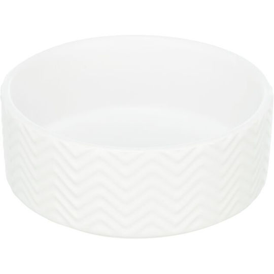 Trixie Ceramic Ceramic Bowl Food & Water for Dog & Cat 1.6lt 20cm in White Color