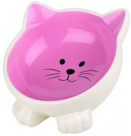 Happypet Orb Keramik Schalen Futter & Wasser für Hund & Katze 160ml 16.5cm in Blau Farbe