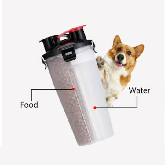 Denik Pets Пластмасова Бутилка За Храна И Вода За Куче И Котка 350мл 23см
