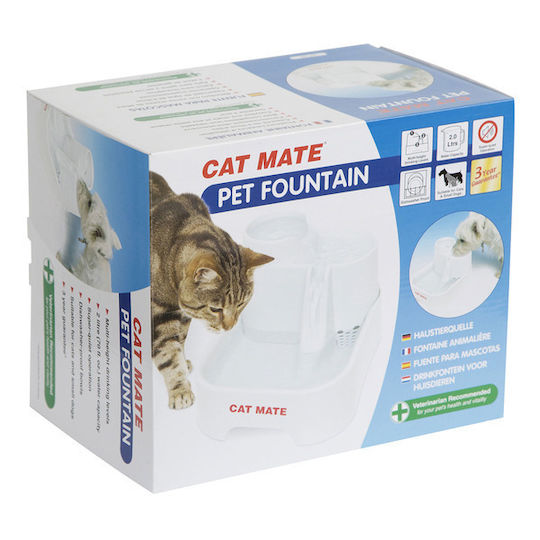 Kerbl Automatic Bowl Water for Dog & Cat 2lt in White Color