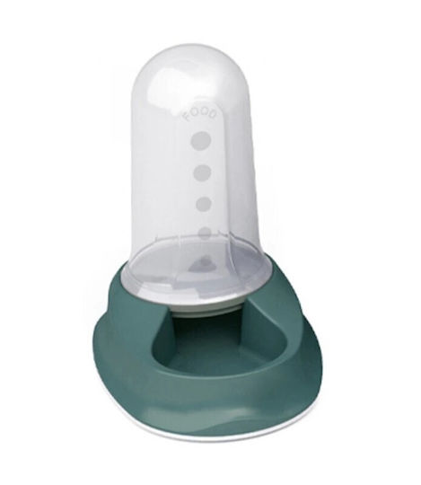 Stefanplast Chic Automatic Bowl with Container Food & Water for Dog & Cat 3.5lt in Green Color