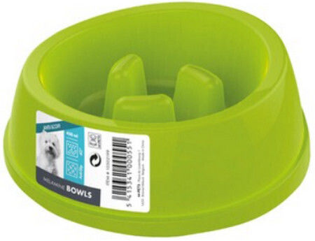 M-Pets Bowl Food Slow Feeder for Dog 1.4lt in Blue Color