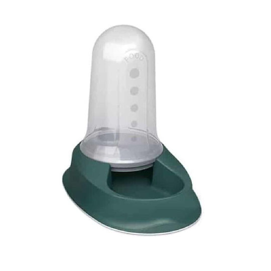 Stefanplast Chic Automatic Plastic Bowl Food & Water for Dog & Cat 2x 800ml 21.8cm in Green Color