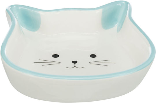 Trixie Keramik Schalen Futter & Wasser für Hund & Katze 2x 300ml 12cm in Hellblau Farbe