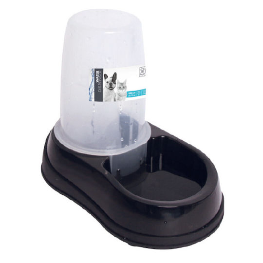 M-Pets Automatisch Kunststoff Schale mit Behälter Wasser für Hund & Katze 1.5lt 17cm (Verschiedene Farben)