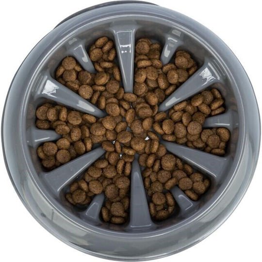 Trixie Kunststoff Schalen Futter Langsame Fütterung für Hund & Katze 800ml 20cm in Blau Farbe