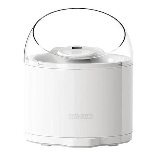 Catlink Pure 2 Πλαστική Ποτίστρα / Συντριβάνι για Σκύλο & Γάτα 2.6lt 24.2cm σε Λευκό Χρώμα