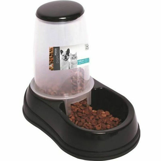 M-Pets Αυτόματo Πλαστικό Μπολ με Δοχείο Φαγητού & Νερού για Σκύλο & Γάτα με Βάση 1.5lt σε Μπλε Χρώμα