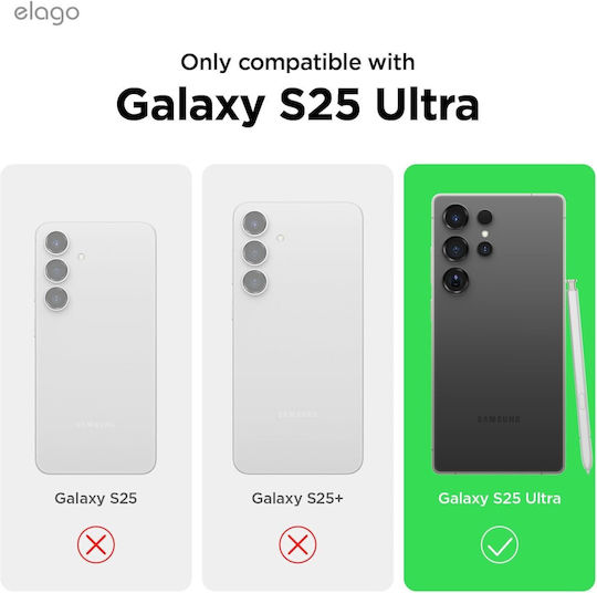 Elago Hybrid Back Cover Plastic / Silicone 1.2mm Transparent (Galaxy S25 Ultra)