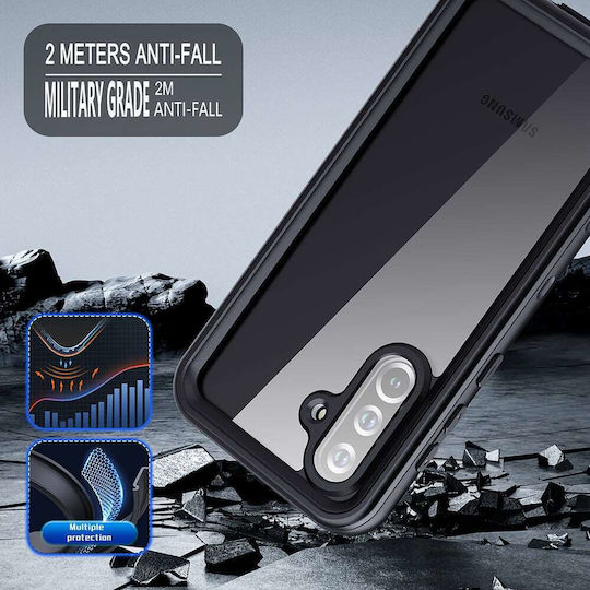 Shellbox 360 Full Cover Πλαστικό / Σιλικόνης Αδιάβροχο Μαύρο (Galaxy S25 Ultra)