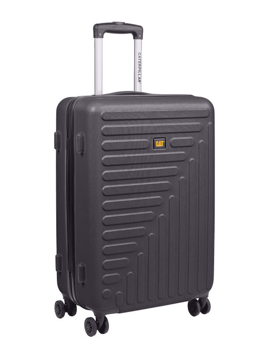 CAT Rockford Medium Hard Black Travel Suitcase with 4 Wheels Height 67.5cm