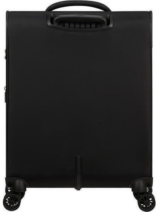 American Tourister SummerRide Cabin Fabric Travel Suitcase Black with 4 Wheels Height 55cm