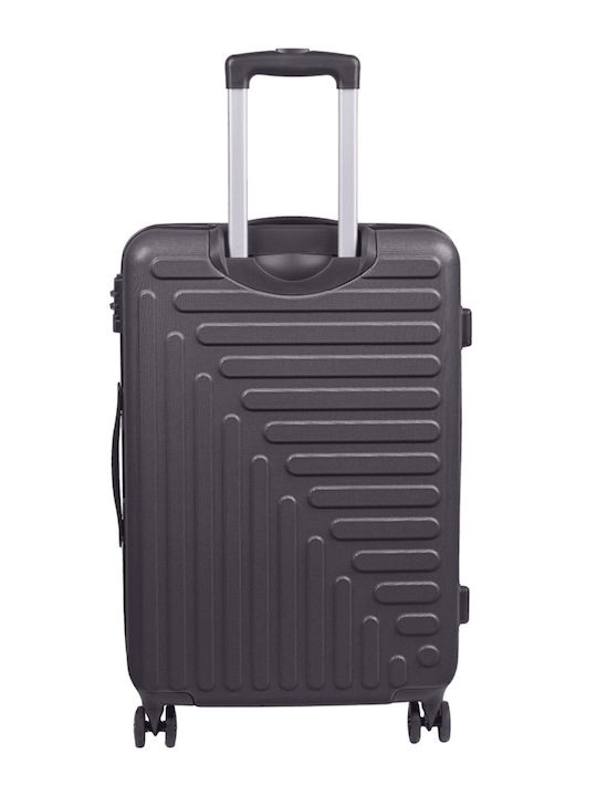 CAT Rockford Medium Hard Black Travel Suitcase with 4 Wheels Height 67.5cm