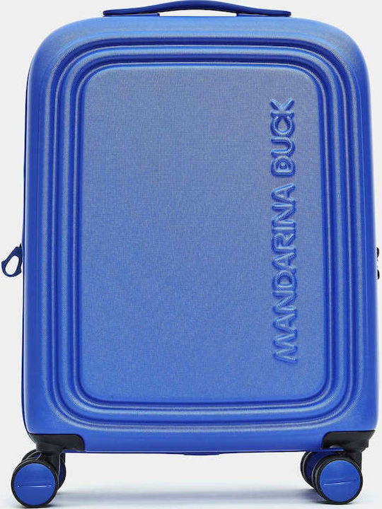 Mandarina Duck Logoduck Large Hard Suitcase Blue Royal with 4 Wheels Height 75cm