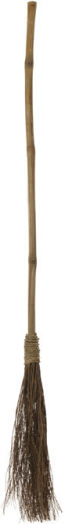Carnival Broom for Halloween made of Wooden 1pcs