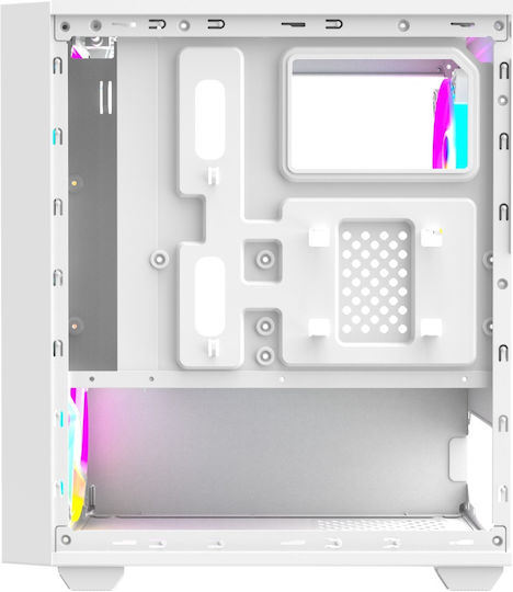 ProGaming ARROW Gaming Mini Tower Κουτί Υπολογιστή με Πλαϊνό Παράθυρο και RGB Φωτισμό Λευκό