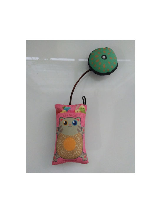 Pet Interest Sweet Hamster Παιχνίδι Γάτας Ροζ με Silver Vine 9x5x3εκ.