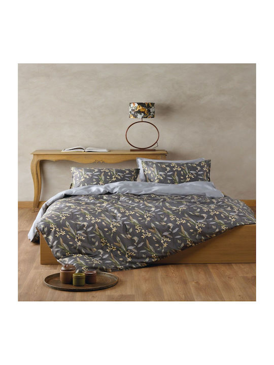 Kentia Πάπλωμα Υπέρδιπλο 220x240εκ. Gianna Γκρι 300 GSM