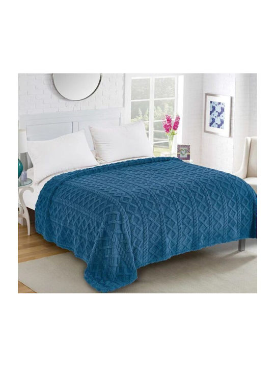 Silk Fashion Duvet Cover Queen 220x240cm Blue 780 GSMGsm