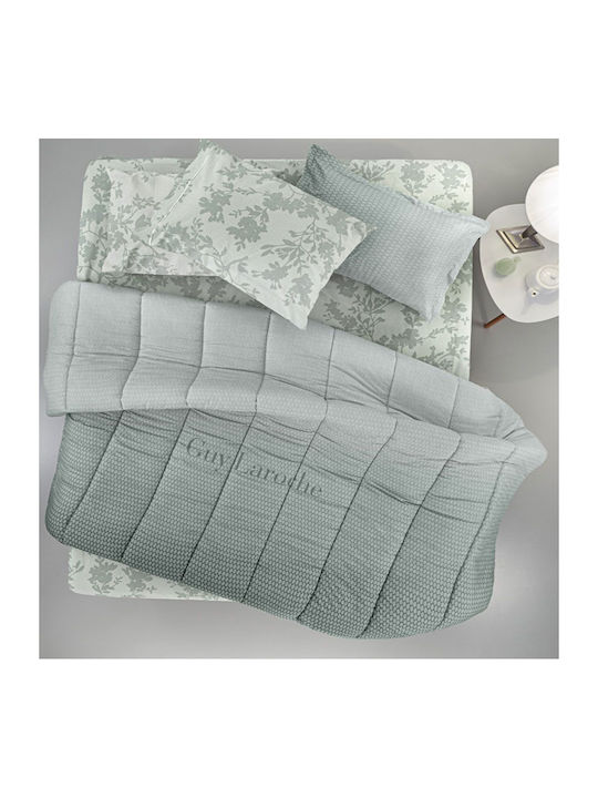 Guy Laroche Duvet Queen 220x240cm Christy Aqua Grey