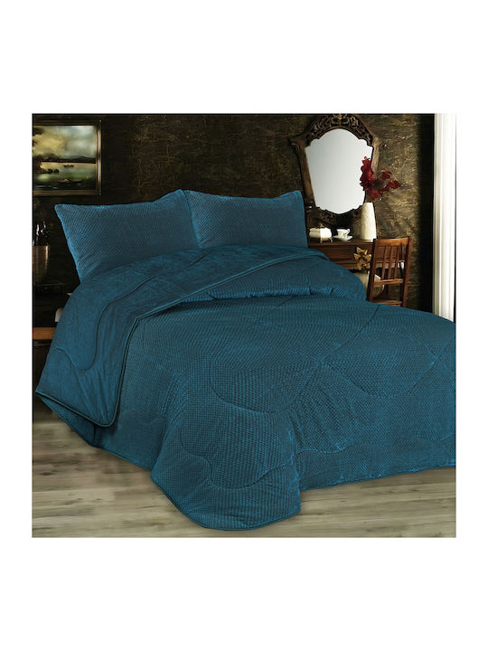 Dimcol Single Duvet Cover 160x220cm 1950 700 Petrol 700 GSM