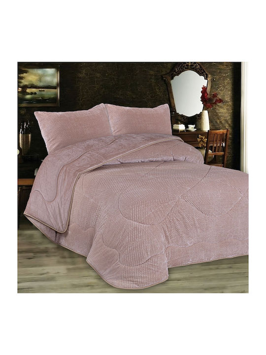 Dimcol Duvet Cover Single 160x220cm 1950 700 Salmon Rose 700 GSMGsm