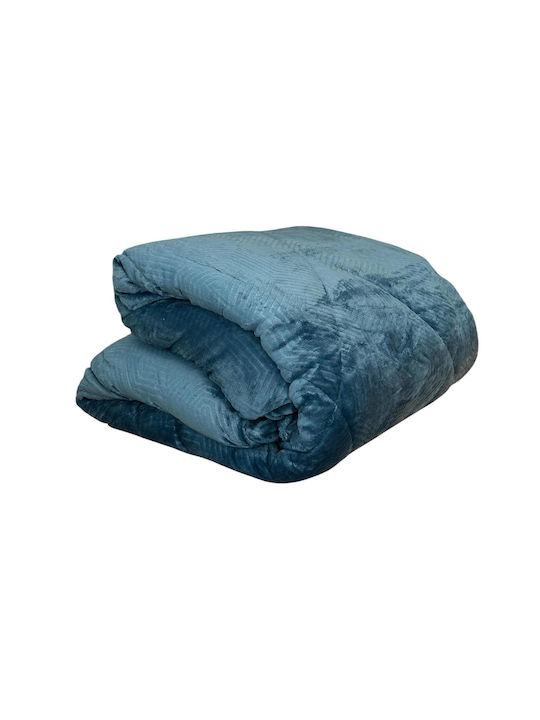 Linea Home Duvet Cover Queen 220x240cm Petrol Blue