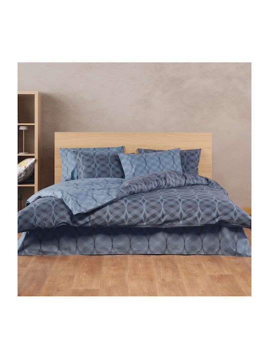 Kentia Πάπλωμα Μονό 160x240εκ. Jentry 01 Blue 300 GSM