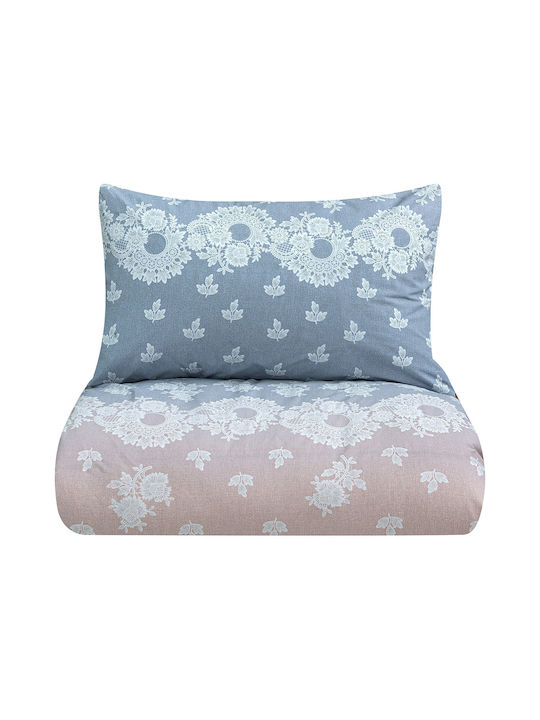Beauty Home Duvet Set Queen 220x240cm Art 12187 Grey Beige 3pcs