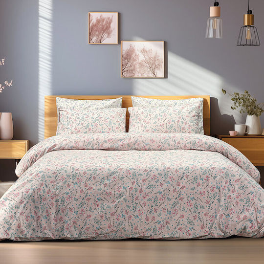 Beauty Home Σετ Πάπλωμα Μονό 160x240εκ. Σομόν 2τμχ