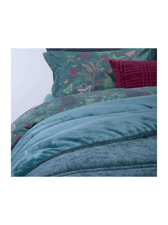 Nef-Nef Homeware Комбинирано одеяло Куинсайз 220x240бр Paradise Зелен 180 г/м²Gsm