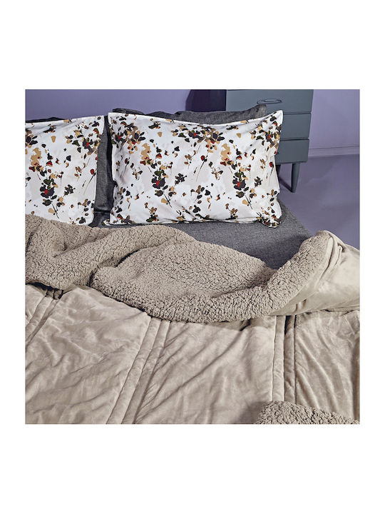 Kentia Duvet Cover Single 160x220cm Notturno Beige 730 GSMGsm