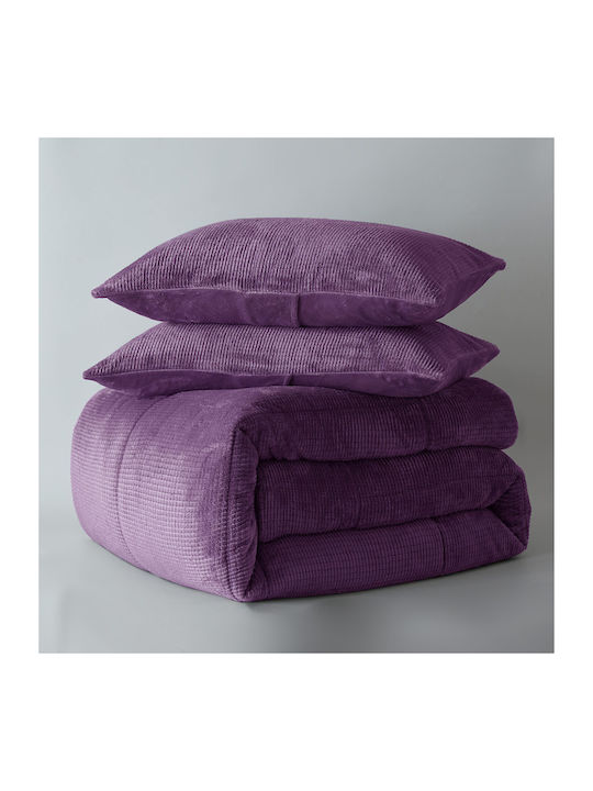Liolios Home Κουβερτοπάπλωμα Μονό 160x240εκ. Cassiano Purple